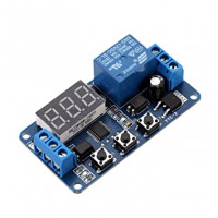 Delay Timer - 5 V TRIGGERED - One Relay / Switch Module with Display + Adjustable timing cycle