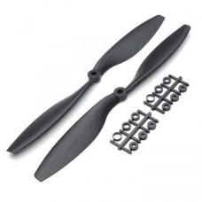 1045/1045R CW CCW - 10x4.5 inch - Propeller Pair for Quadcopter (Black)