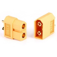 XT60 Connectors - Male/Female Pair (High Amp Connectors - Gold Plated)