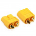 XT60 Connectors - Male/Female Pair (High Amp Connectors - Gold Plated)