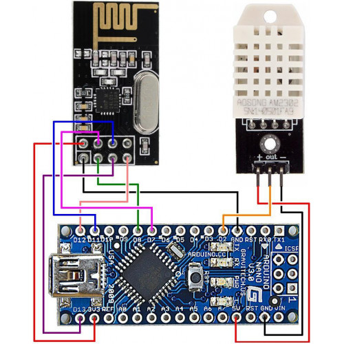 Interface nRF24L01 – 2.4GHz RF Transceiver Module With Arduino UNO