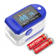 Oximeter Digital Pulse - LED spo2 - Oxygen Level - Heart rate (Battery included)