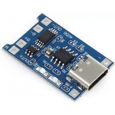 TYPE C : TP4056 (with PROTECTION IC) Battery Charging Module : Li-ion board (5V / 1A)