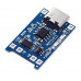 TYPE C : TP4056 (with PROTECTION IC) Battery Charging Module : Li-ion board (5V / 1A)