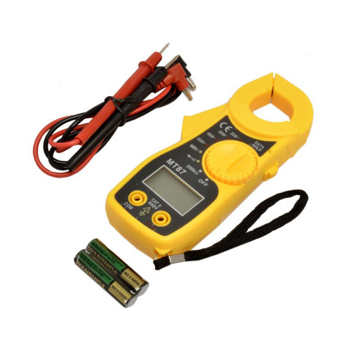 Mini Digital Clamp Meter - MT87 (Pocket Size - 400A Current MAX) - Yellow:  Buy Online Electronic Components Shop, Price in India 