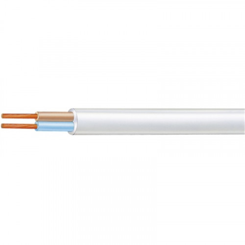 2 Core Flat Cable 23/40 - 660/1100v (2 wire / Twin Cable) White - High  Quality : Buy Online Electronic Components Shop, Price in India 