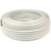 1 mtr per quantity: 2 Core Flat Cable 23/40 - 660/1100v (2 wire / Twin Cable) WHITE (100% Copper)
