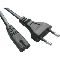 2pin PHILIPS Type Mains Cord 5A - 2Yard (~1.8 mts) Power Cable Universal - High Quality