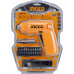 Cordless Screwdriver INGCO Rechargeable kit with LED Light and 11 pc 4V Li-Ion 6.35mm [Original]