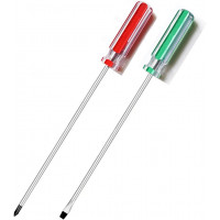 COMBO 200mm Magnetic long screw driver (SLOTTED & STAR - PHILIPS) - shaft 8 inch Chrome vanadium