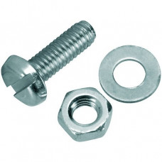 5pcs: Screw 6-32 with washer & nut - M3 - 50mm