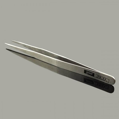 Offset Plating Tweezers 20cm - Element Knife Company Emerald