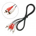 3 Meter: 2RCA to 2RCA cable - Stereo Audio: 3m (High quality)