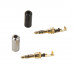 3 POLE - Stereo 3.5mm Metal Earphone Soldering Jack Audio Male Plug Headphone