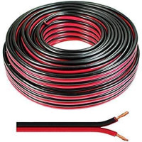 1 Mtr per quantity - Audio Speaker Continuous Wires: 14/36 [0.5 sq mm] (100% copper) [Red & Black]