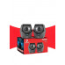 QUANTRON - Twins 6 W Laptop - Desktop Speaker USB AUX with LED Black 2.0 Channel Stereo