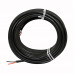 Black Round - 2 Core Cable 14/38 - 660/1100v (2 wire / Twin) (100% Copper) [14/0060] High Quality