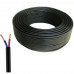 Black Round - 2 Core Cable 14/38 - 660/1100v (2 wire / Twin) (100% Copper) [14/0060] High Quality