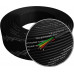 5 Mtr per Quantity: Cable - 4P4C Flat Straight Cable : 2line (4 wires) 100% copper 