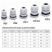 2pcs : PG-11 PG Cable Gland - Polyamide [Grey] (pg 11) IP68 Water proof [High Quality]