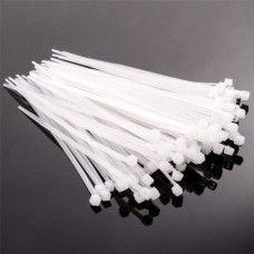 10pcs: Cable Tie Pack - 200mm (White) [Make: Electro - Original]