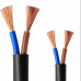 Black Round - 2 Core Cable 14/38 - 660/1100v (2 wire / Twin) (100% Copper) [14/0060] High Quality