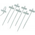 10pcs : Tag Marking Tie Label - 100x2.5mm White [Cable T / Marker / T shape] [Tag - 25 x 10 mm]