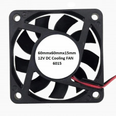 MINI 12v 6015 DC FAN 60MM X 60MM X 15MM : Brushless Cooling Fan [High Quality]