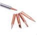 KOOCU [5Pcs] Copper Soldering Bit Set Tip- 936, 937, 907 900M-T (Conical, Pointed, Round Tip)