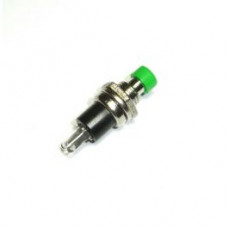 SPST- PSB 110 -[ GREEN ]-  Panel Mount Push to ON Button / Switch (momentary) [Original]