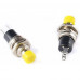 SPST- PSB-110 [Yellow] Panel Mount Push to ON Button / Switch (momentary) [Original]