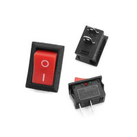 3 pcs: SPST on-off Rocker Switch (2 pin) - 6A  (15x21mm) - KCD1 [High Quality] 