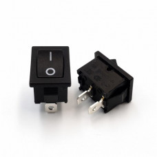 SPST on-off Rocker Switch - Momentary 2pin (Spring Bell Type) -6A 250VAC (KCD11) [Original]