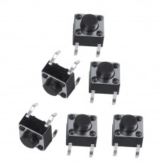 5pcs: Touch Switch [6x6x4.5mm] - Push button (4pin Tactile-Micro) Switch - small