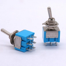 DPDT on-on (2A) Toggle Switch - (6 pins)