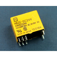 24V 2A HB2E - DPDT Pcb mount Relay (Matsushita - Original)