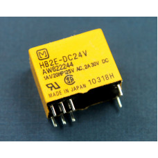 24V 2A HB2E - DPDT Pcb mount Relay (Matsushita - Original)