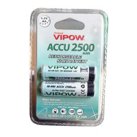 Vipow ACCU 2500mAh AA 1.2V Ni-MH Rechargeable Battery for Toys and Remote Controls