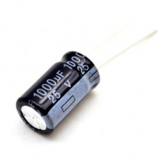 1000uF 25V [10x16mm / Lead space:5mm] Radial Electrolytic Capacitor (1000mf /25v) 