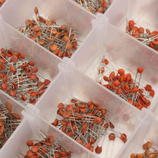 Group of 8 types: Ceramic Capacitor (each pack of 10) - set of disk capacitors (Assorted)