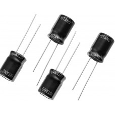 4pcs: 47uF 100V [10x16mm | pitch:5mm] (47mf / 100v) 125 C Radial Electrolytic Capacitor