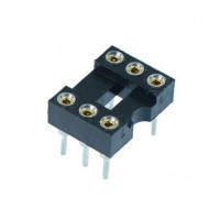 2pcs: 6 Pin - Machine tooled IC Socket (Round IC Base)