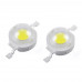 2pcs: 1 Watt LED WARM White (Cream Color) [1W] with Heat Sink