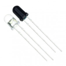 3mm IR Transmitter & Receiver LED Pair [Rx - Equ. Phototransistor] - 1 set