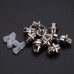 5pcs: LED holder 5mm - chrome bezel (Metal)