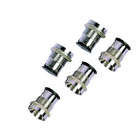 5pcs: LED holder 5mm - chrome bezel (Metal) - Panel Mount Holder 5mm LED