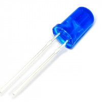 10pcs : Blue 5mm LED Diffused Ultrabright (Oval)
