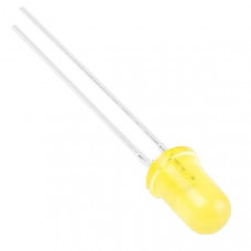 10pcs: Yellow 3mm LED Diffused