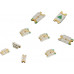 10pcs: 1206 smd LED Orange/Amber Chip Ultra Bright SMT - EverLight [15-21/UOC-AN2Q1B/3T]