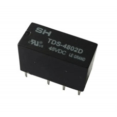 Dpdt 48V 2A Pcb mount Relay [RELE TDS4802D (TDS-4802D) 48VDC SH LE GRAND]